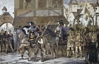 German Peasants' War, 1524-1526, Hans Müller with his satellites. Hans Müller, called von