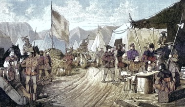 German Peasants' War, 1524-1526, Peasants' Camp near Laupheim, Baden-Württemberg/German Peasants'