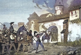 German Peasants' War, 1524-1526, incineration of Sulz/German Peasants' War, shelling of Sulz,
