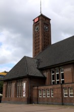 Oldenburg main station in the style of reform architecture, Lower Saxony, Germany