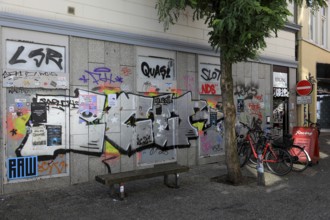 Cityscape with fully lubricated walls, Oldenburg, Lower Saxony, Germany