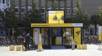 Infomobile on the search for a final repository, operated by the Federal Office for the Safety of