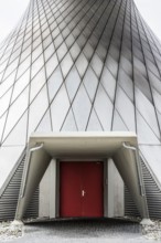 Radarstation, antennas der earth station Raisting, Upper Bavaria, Bavaria, Germany