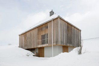 Modern wooden house, Hofsgrund, Oberried, Southern Black Forest, Black Forest, Baden-Württemberg,