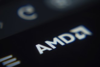 Dhaka, Bangladesh- 02 Dec 2025: A Close-up of a laptop screen is displaying the AMD web interface