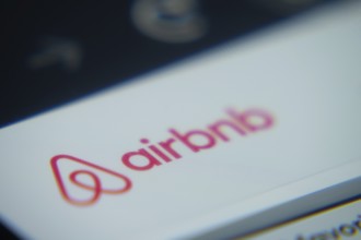 Dhaka, Bangladesh- 02 Dec 2025: A Close-up of a laptop screen is displaying the Airbnb web