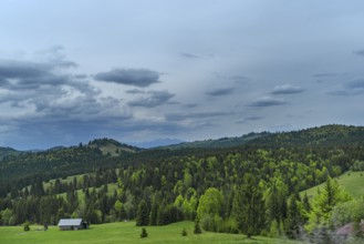 Landscape in the Carpathian Mountains, Romania