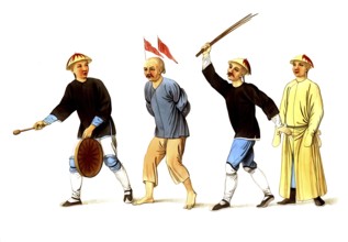 Jurisprudence, torture and punishment in medieval China, The picture depicts a public punishment