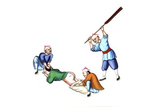 Jurisprudence, torture and punishment in medieval China, The illustration shows a depiction of