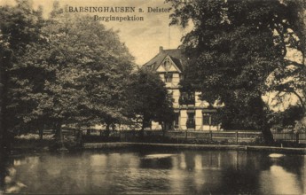 Historical postcard around 1900, Barsinghausen am Deister, mountain inspection, in the Lower Saxony