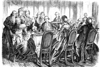 Johann Caspar Lavater, 1741-1801, Johann Wolfgang von Goethe, 1749-1832, and Johann Bernhard