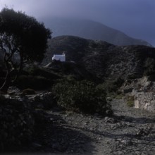 Surrounding area of the mountain village Olympos on the island of Karpathos, Dodecanese, Aegean
