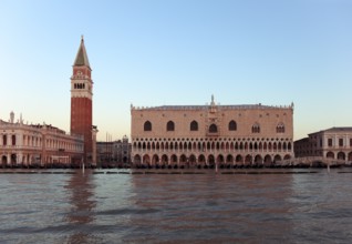 Campanile di San Marco, Doge's Palace and Piazzetta, Venice, Veneto, Italy