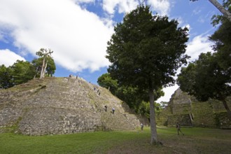 Northern Acropolis in Yaxha-Nakum-Naranjo National Park, Biósfera Maya Nature Reserve, Lowlands,
