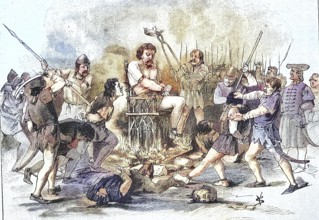 German Peasants' War, 1514-1526, The Execution of Dosa. György Dozsa, Georg Dozsa, Dozsa György,