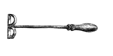 Instrument of torture. Brand marker. Branding was understood as a corporal punishment in the Middle