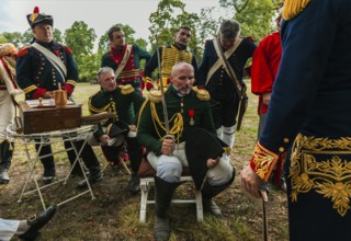 Slavkov u Brna, Czech Republic, Eastern Europe. During a re-enactment of the Battle of Austerlitz
