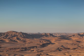 Mitzpe Ramon, Israel. The vast desert of Maktesh Ramon national park