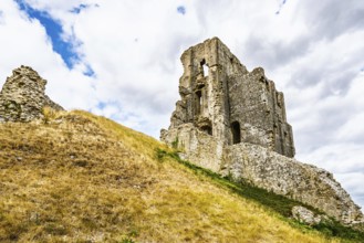 Ruins of Corfe Castle, Wareham, Dorset, England, United Kingdom