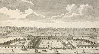 Royal House of Invalides in Berlin, around 1850, Germany, authentic, digitally restored