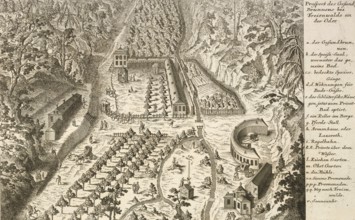 The Gesundbrunnen near Freienwald an der Oder, around 1850, Germany, authentic, digitally restored