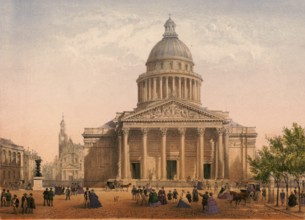 The Pantheon in Paris, a monumental classicist building in the Latin Quarter. Originally