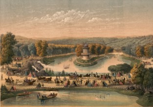 The lakes in the Bois de Boulogne form the heart of this extensive park in the 16th arrondissement