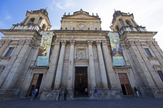 Cathedral or Catedral Metropolitana de Santiago de Guatemala, in the old town zone 1, Guatemala