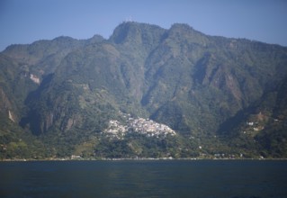 San Juan la Laguna in the mountains, Atitlán, Sololá Department, Guatemala