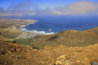 Magnificent view from the Mirador de Ermita de Las Nieves of the coastal village of Caleta de