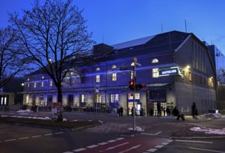 Gasteig HP8, blue hour, cultural center, concert hall, blue hour, Munich-Sendling, Upper Bavaria,