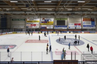 Skater in ice rink, Heinola, Finland
