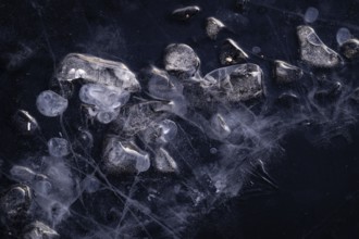 Ice, frozen lake, Finland