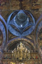 Candlesticks and frescoes in the dome of the Vorone? monastery church, 1547, Vorone?, Buckowina,