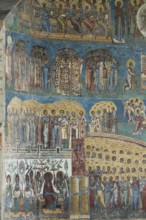 Detail of the Last Judgment wall frescoes at the Vorone? monastery church, 1547, Vorone?, Romania
