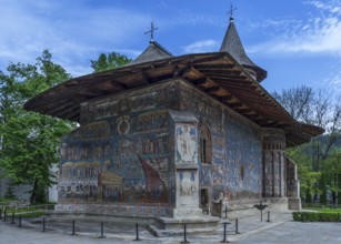 Wall frescoes at the Vorone? monastery church, 1547, Vorone?, Romania