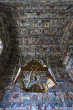 Wall and ceiling frescoes in the Vorone? monastery church, 1547, Vorone?, Buckowina, Romania