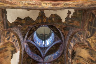 Inner dome of the Church of the Exaltation of the Cross, Patrauti Moldavian monastery from the 15th