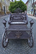 Historic carriage as a bronze monument, Czernowicz, Ukraine