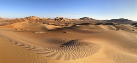 Sand dunes in the Rhub al Khali desert, empty quarter, largest sandy desert in the world, Oman