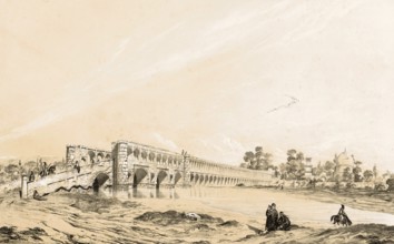 Pont de Djoulfa, Si-o-Se-Pol Bridge or the Khaju Bridge in Isfahan, located near the Armenian