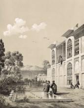 Arg of Karim Kha, also known as the Citadel of Shiraz, Iran, a historic citadel built in the 18th