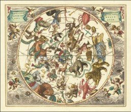 Haemisphaerium Stellatum Boreale Antiquum, a historical celestial map depicting the constellations