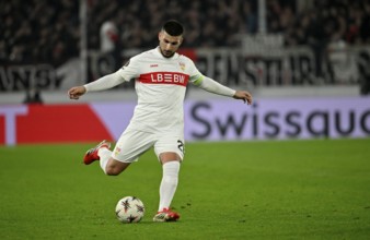 Deniz Undav VfB Stuttgart (26) Action on the ball Football, UEFA EUROPA LEAGUE, MHPArena, MHP Arena