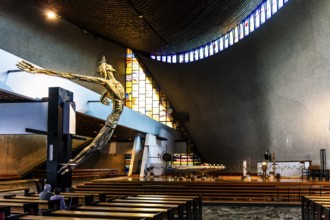 Oversized figure of Christ, church of the Mother of God Queen of Poland, 20th century, Nova Huta,