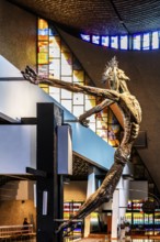 Oversized figure of Christ, church of the Mother of God Queen of Poland, 20th century, Nova Huta,