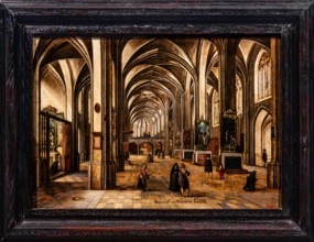Interior of a Gothic church, Hendrik van Steenwijck II, around 1605, Czartoryski Museum, 1796,