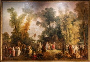 Fair in the park, Jean-Pierre Norblin de la Gourdaine, 1785, Czartoryski Museum, 1796, oldest