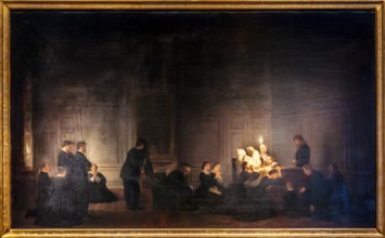 Death of Prince Adam Jerzy Czartoryski, Louis Francoise Prosper Roux, 1863, Czartoryski Museum,