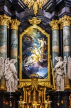 Altarpiece by Tadeusz Kuntze (ca. 1758), Pauline Basilica, Church on the Rock, 14th century,